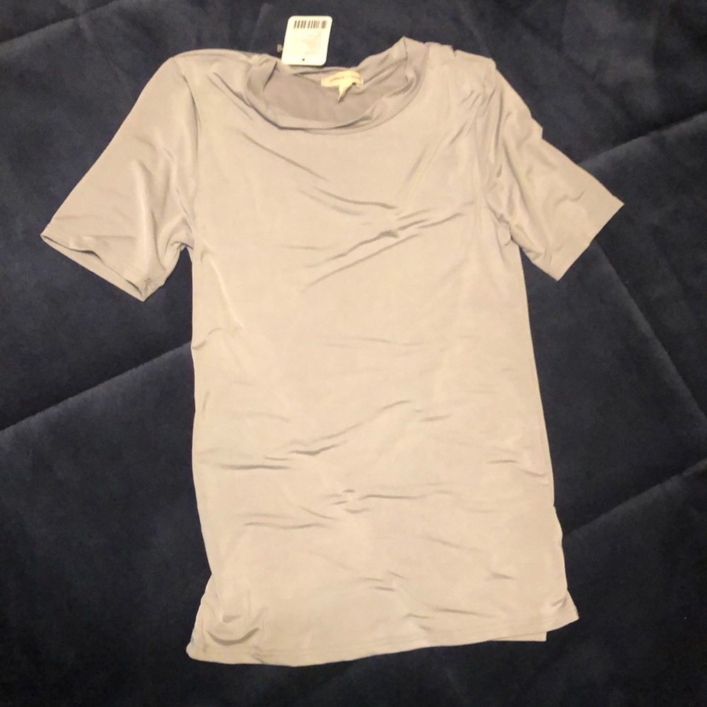 NWT Slate Gray Slinky T Shirt Silence and Noise